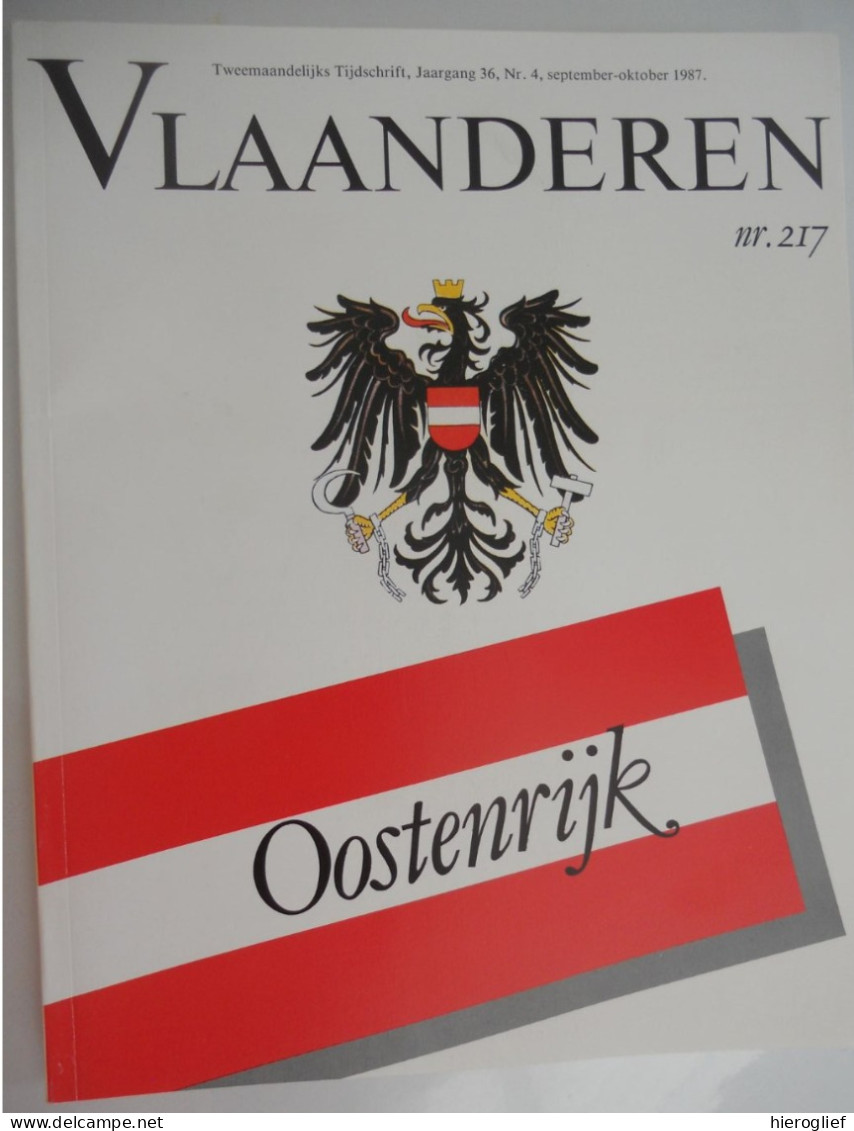 OOSTENRIJK - Themanr 217 VLAANDEREN 1987 Biedermeier Wenen Muziek Literatuur Hans Hollein Arnulf Rainer Oswald Oberhuber - Histoire