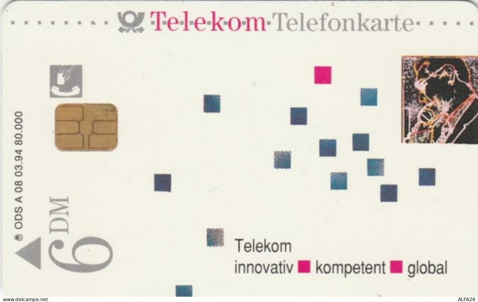 PHONE CARD GERMANIA-SERIE A (E55.4.6 - A + AD-Series : D. Telekom AG Advertisement