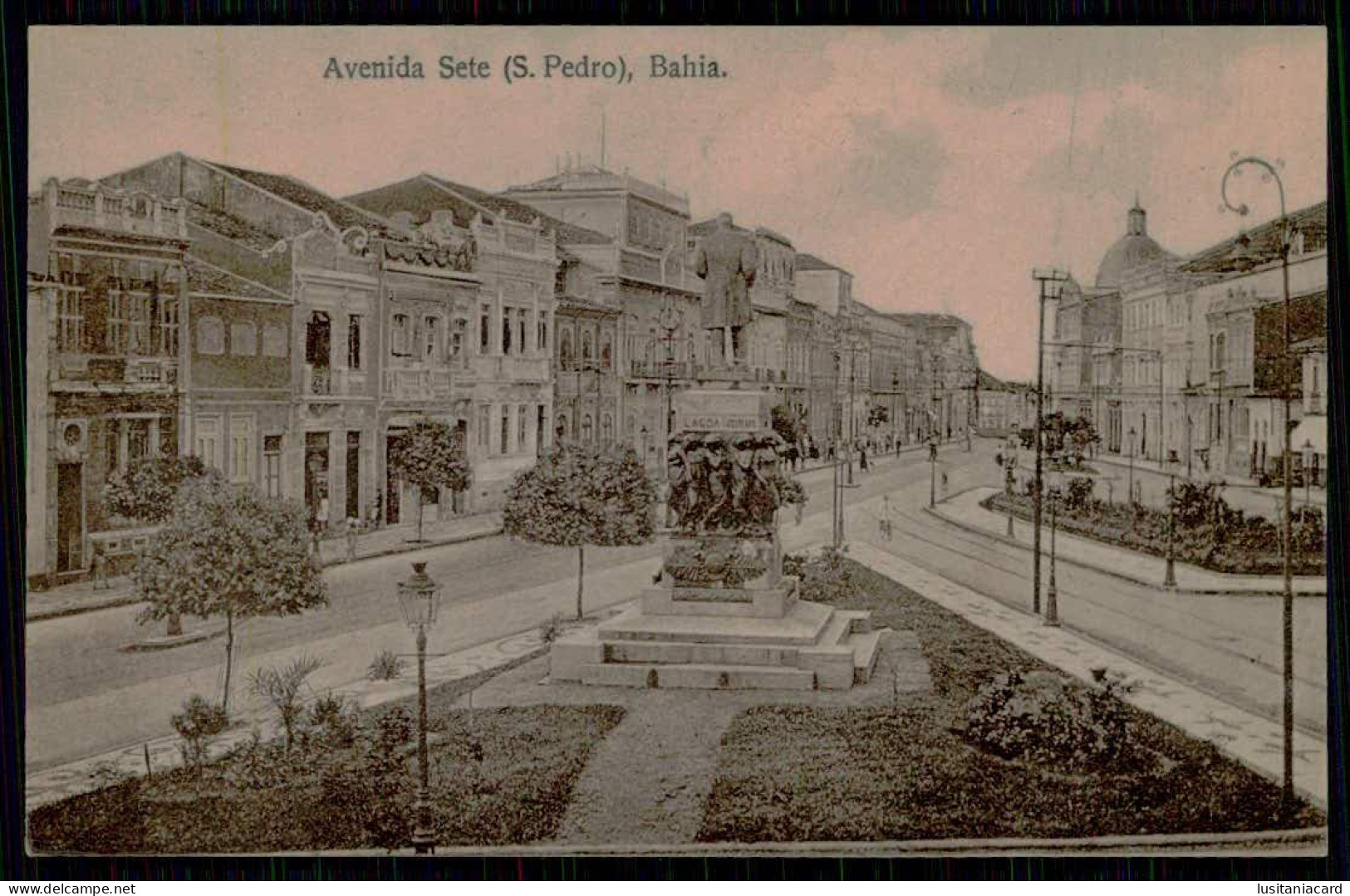 BAHIA - SÃO PEDRO - Avenida Sete ( Ed. Litho-Typ. Joaquim Ribeiro & Comp. K. 41496)  Carte Postale - Salvador De Bahia