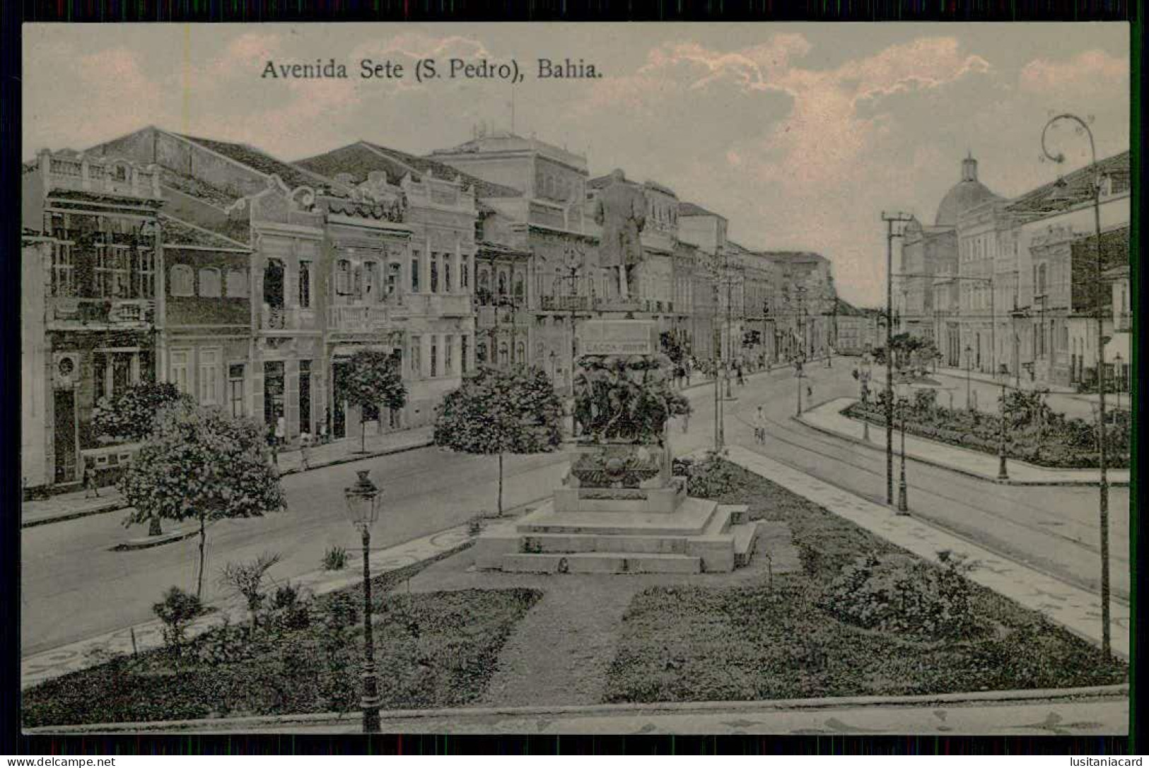 BAHIA - SÃO PEDRO - Avenida Sete ( Ed. Litho-Typ. Joaquim Ribeiro & Comp. K. 41396)  Carte Postale - Salvador De Bahia