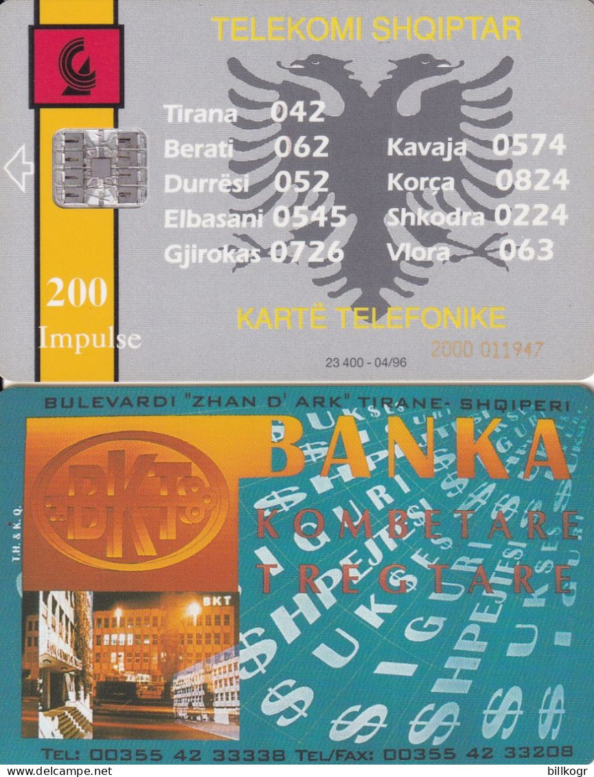 ALBANIA - Telecom Shqiptar 200 Units, Tirage 23400, 04/96, Used - Albanie