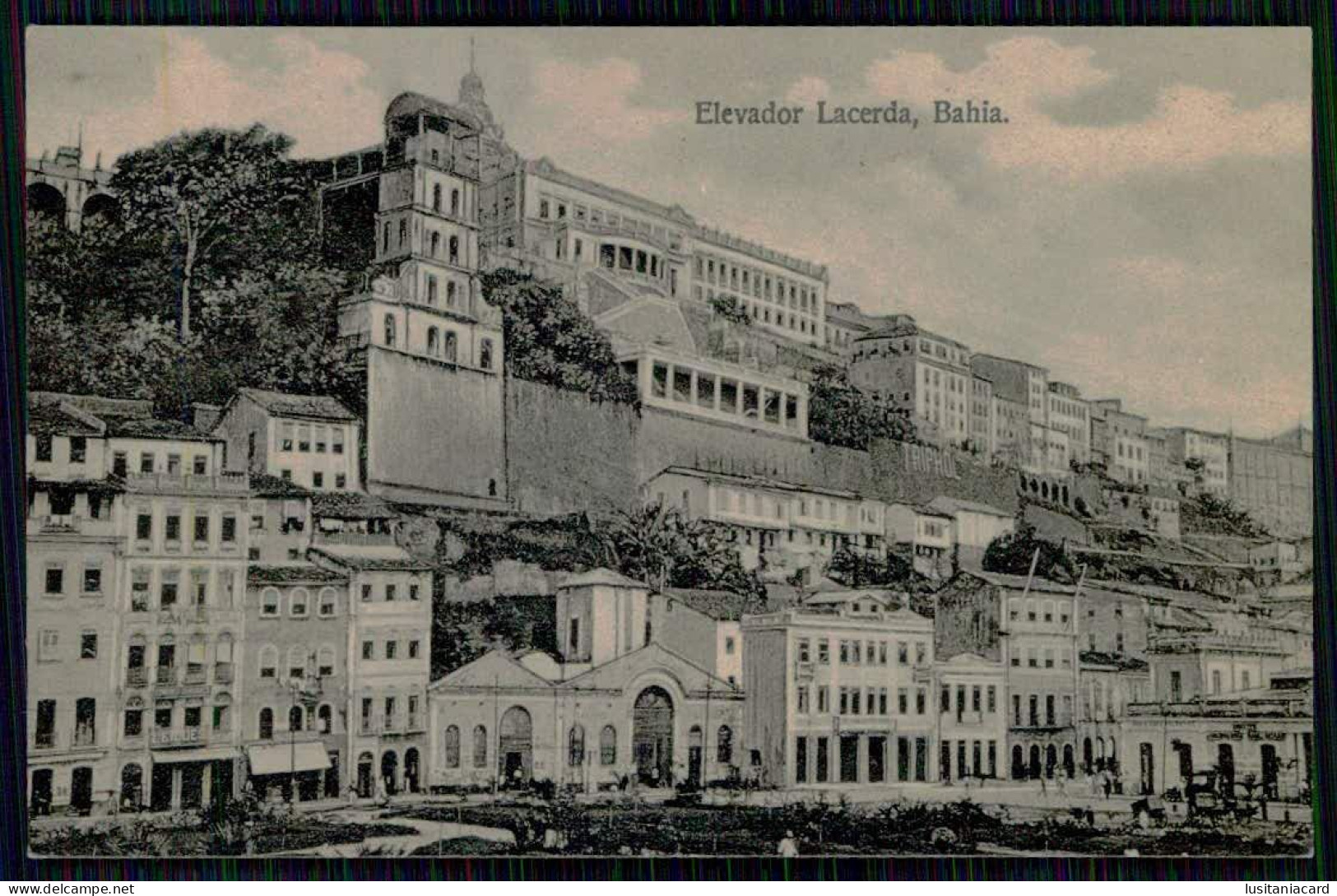 BAHIA - Elevador Lacerda. ( Ed. Litho-Typ. Joaquim Ribeiro & Comp. K. 41351)  Carte Postale - Salvador De Bahia