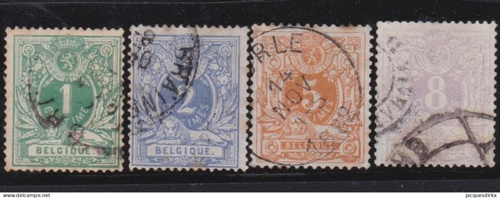 Belgie  .   OBP    .    26/29    .    O     .   Gestempeld     .   /   .    Oblitéré - 1869-1888 Lion Couché