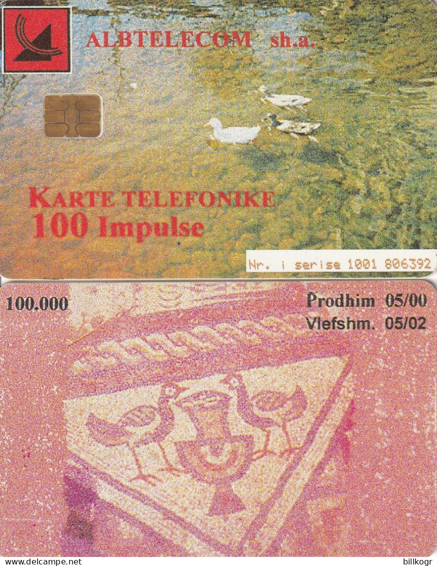 ALBANIA - Birds, Albtelecom Telecard 100 Units, 05/00, Used - Albanie