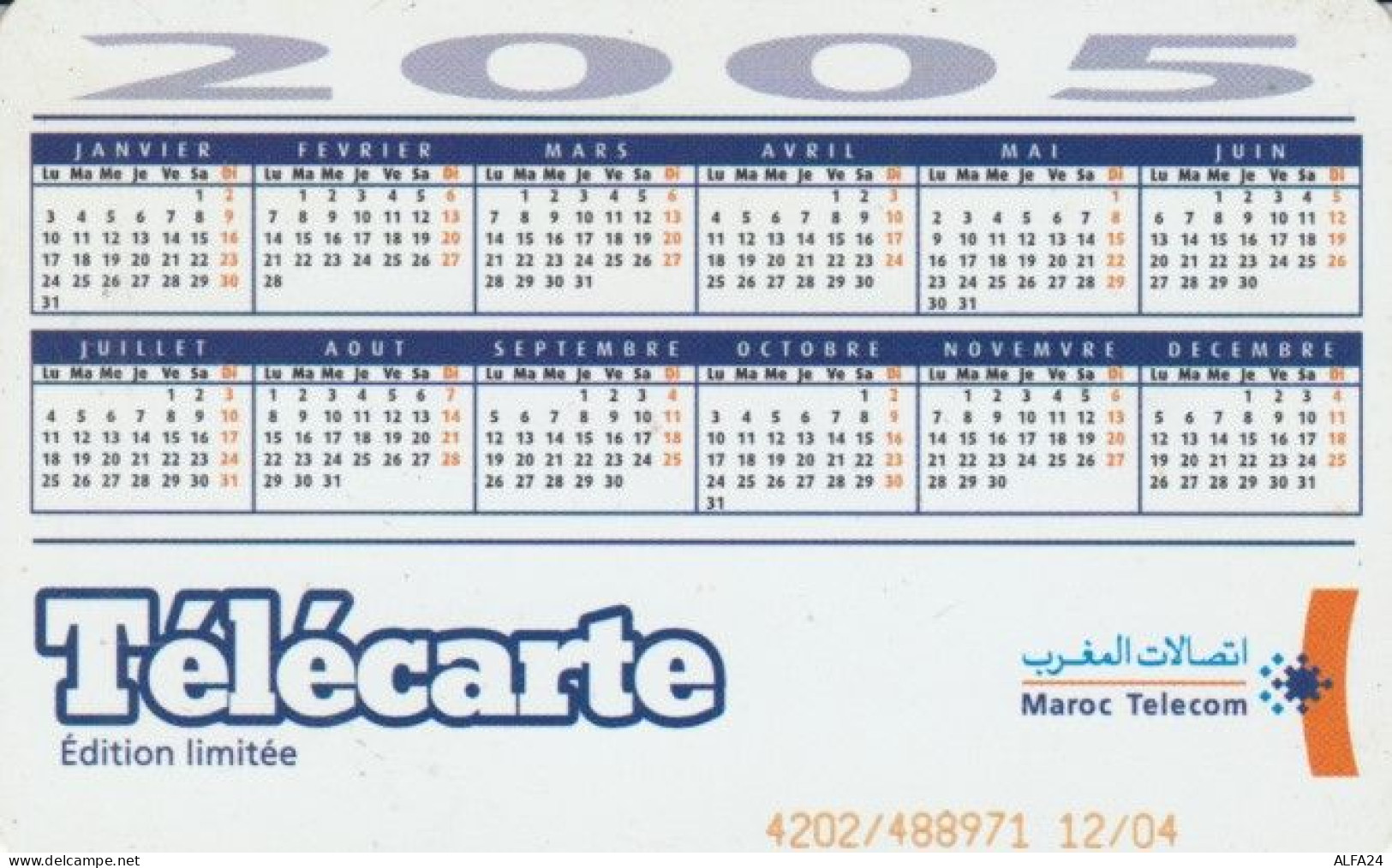 PHONE CARD- MAROCCO (E56.38.2 - Maroc