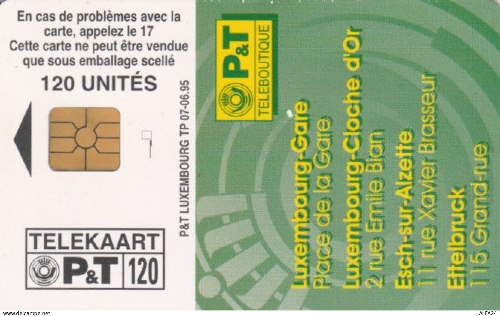 PHONE CARD- LUSSEMBURGO (E56.37.7 - Luxemburgo