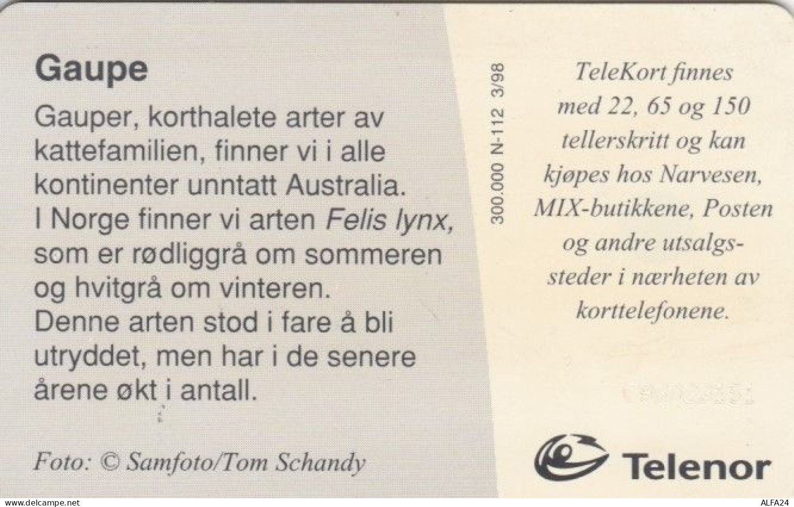 PHONE CARD- NORVEGIA (E56.36.3 - Norvège