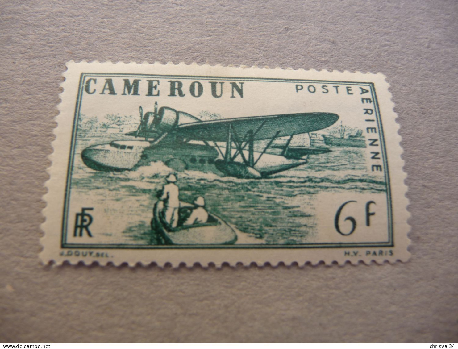 TIMBRE  CAMEROUN  POSTE  AÉRIENNE     N  7         COTE  0,50  EUROS    NEUF  TRACE  CHARNIERE - Airmail