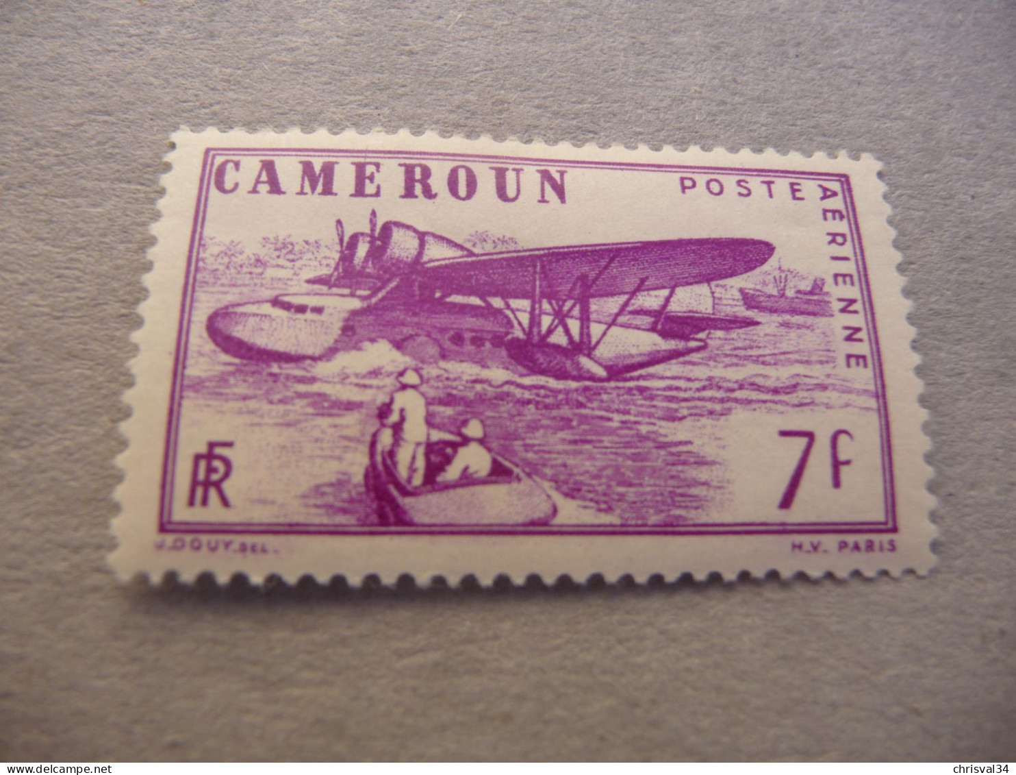 TIMBRE  CAMEROUN  POSTE  AÉRIENNE     N  8         COTE  1,00  EUROS    NEUF  TRACE  CHARNIERE - Airmail