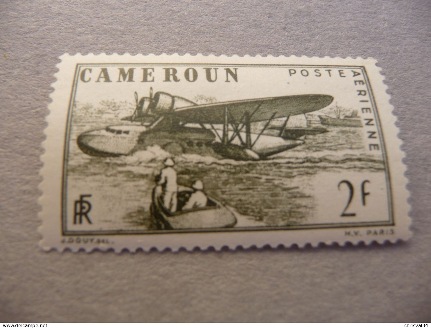 TIMBRE  CAMEROUN  POSTE  AÉRIENNE     N  4         COTE  0,75  EUROS    NEUF  TRACE  CHARNIERE - Airmail