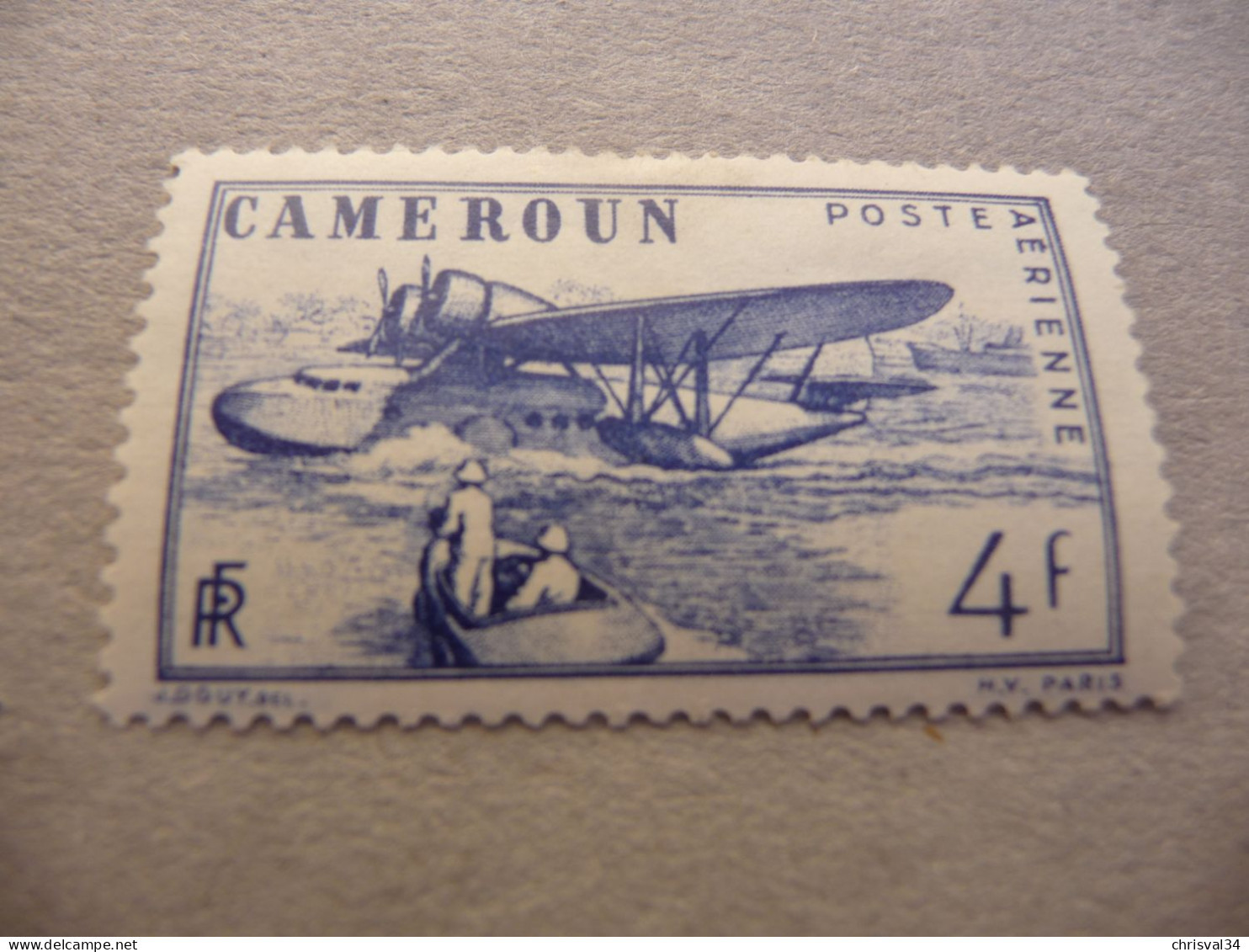 TIMBRE  CAMEROUN  POSTE  AÉRIENNE     N  6         COTE  0,50  EUROS    NEUF  TRACE  CHARNIERE - Luftpost