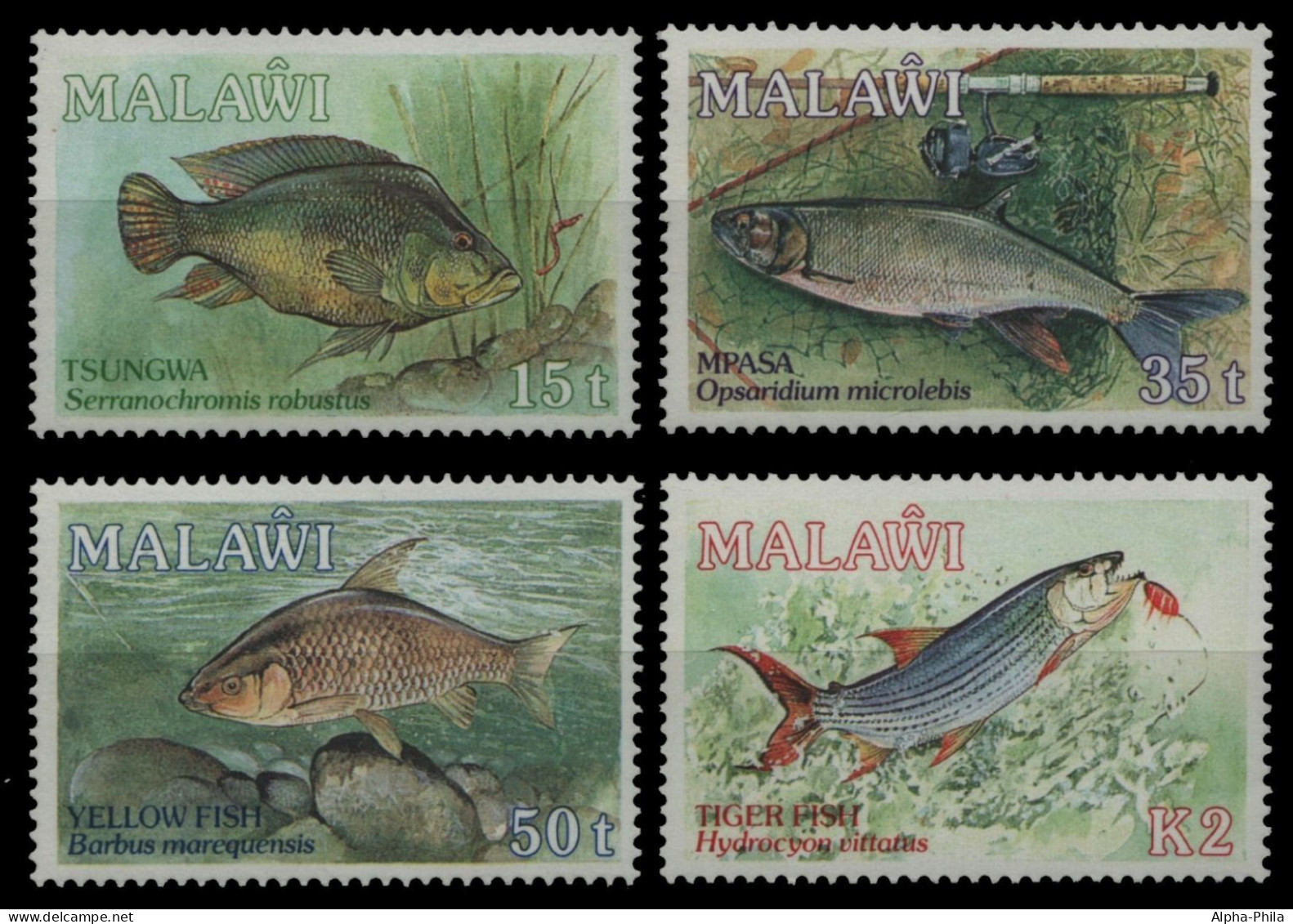 Malawi 1989 - Mi-Nr. 525-528 ** - MNH - Fische / Fish - Malawi (1964-...)