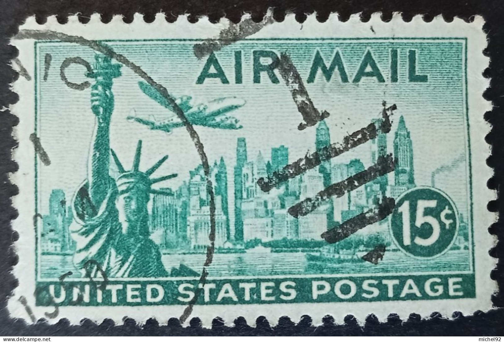 Etats-Unis - Poste Aérienne 1947 - YT N°PA37 - Oblitéré - 2a. 1941-1960 Usados