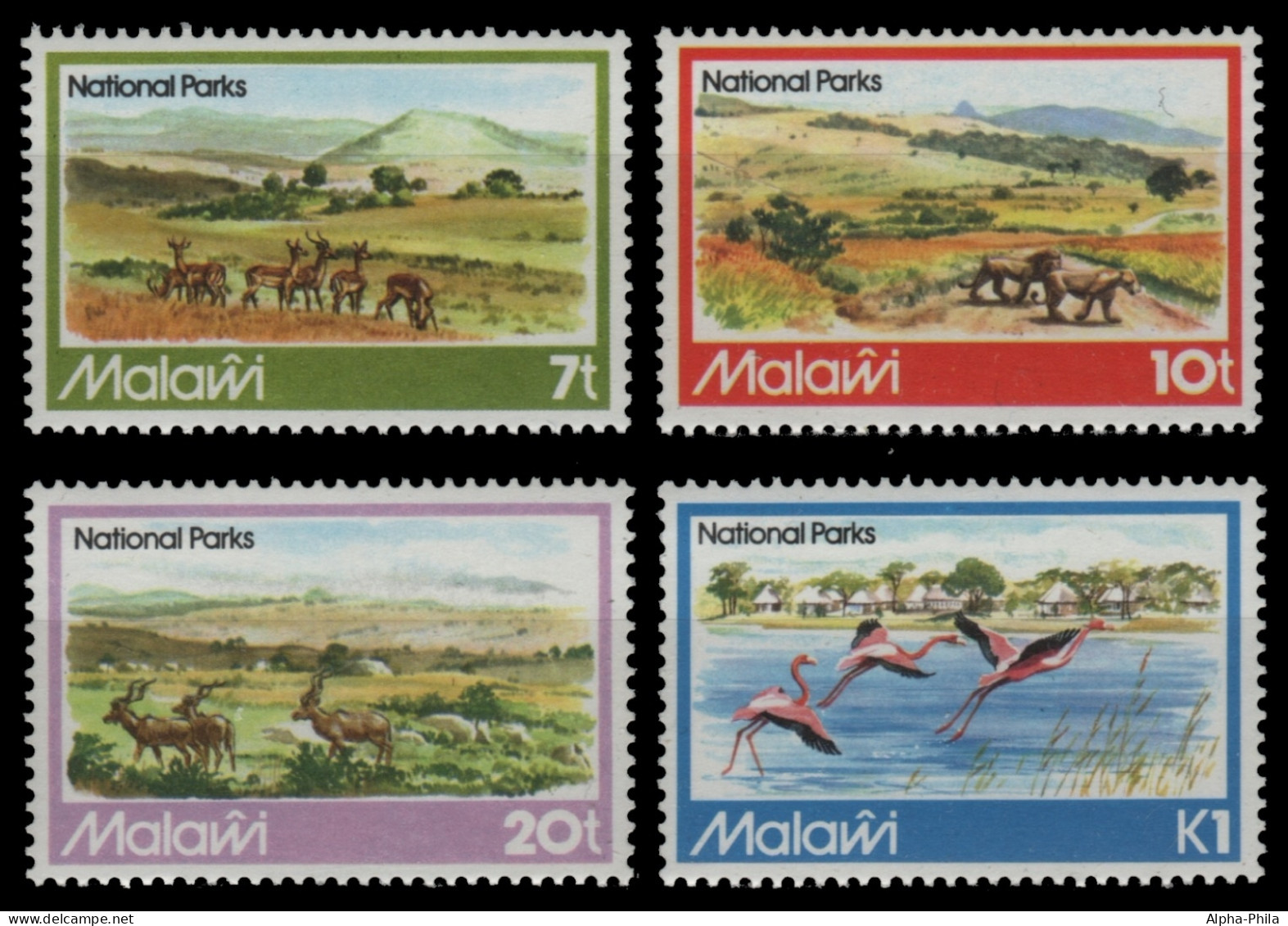 Malawi 1982 - Mi-Nr. 372-375 ** - MNH - Wildtiere / Wild Animals - Malawi (1964-...)