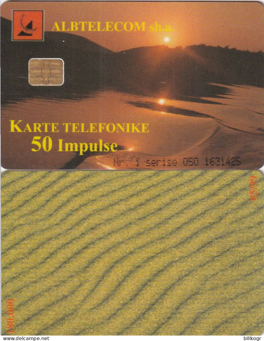 ALBANIA - Landscape, Albtelecom Telecard 50 Units, 05/99, Used - Albanien