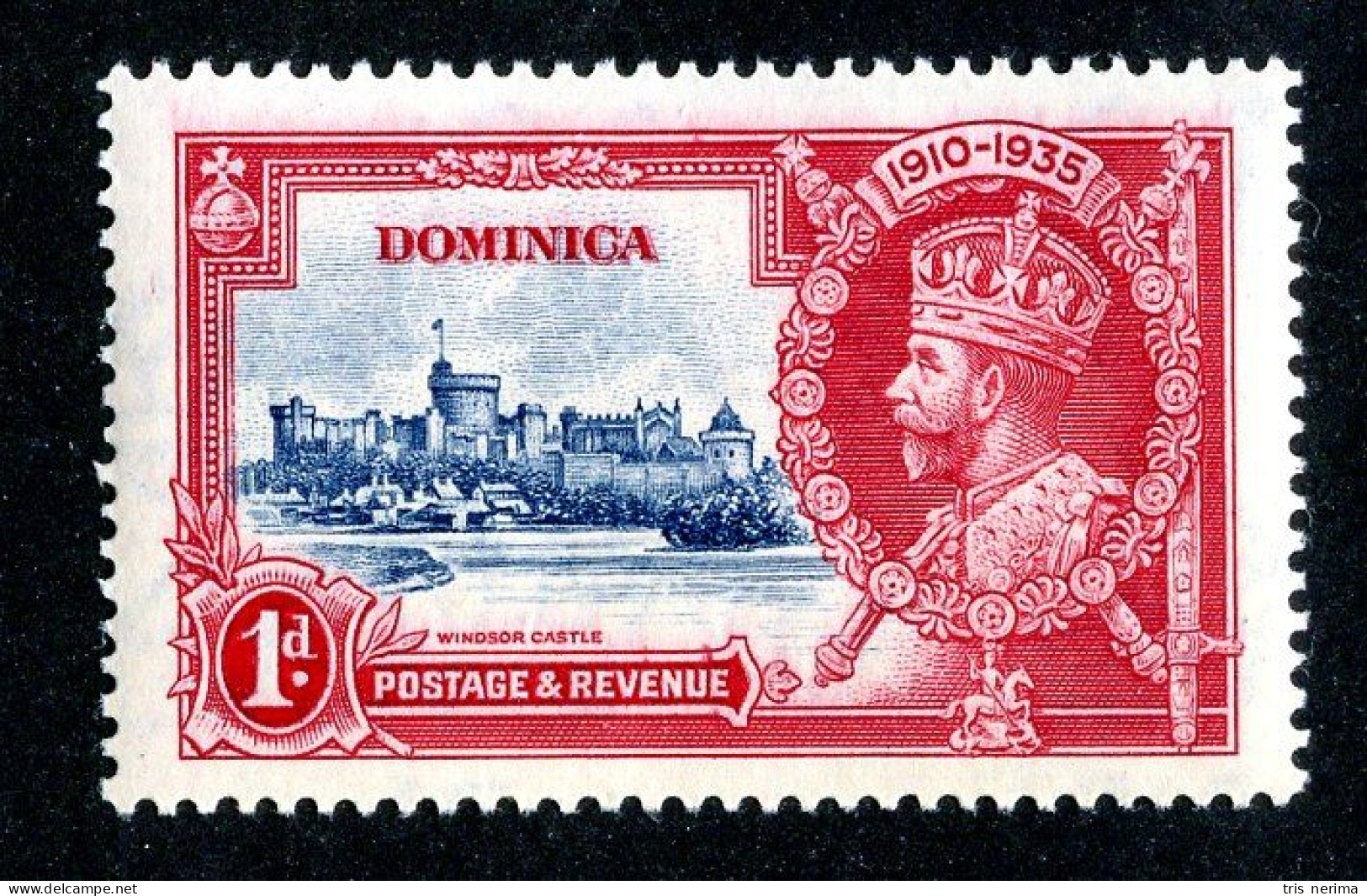 734 BCXX 1935 Scott #90 Mlh* (offers Welcome) - Dominica (...-1978)