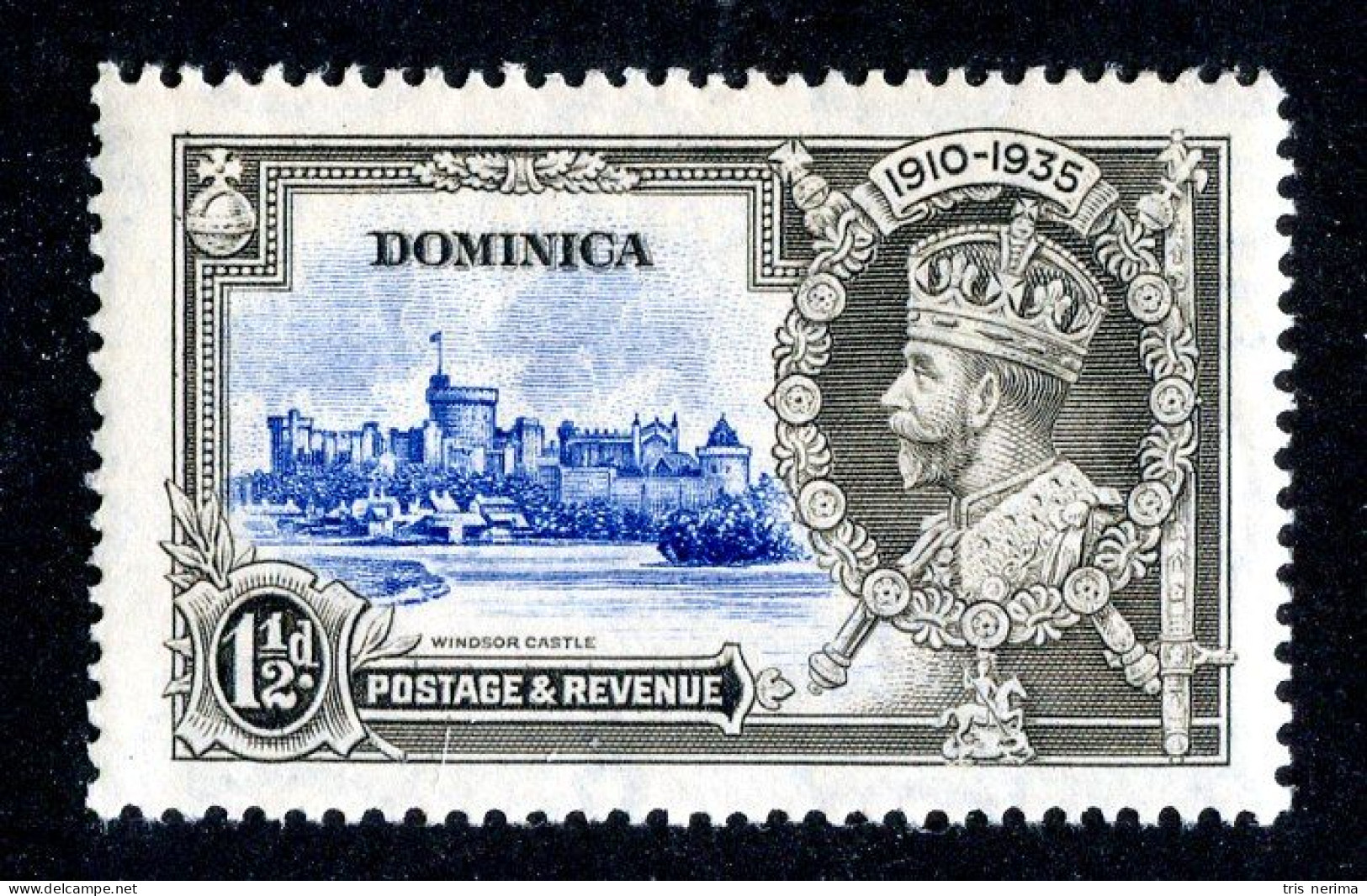 735 BCXX 1935 Scott #91 Mlh* (offers Welcome) - Dominica (...-1978)