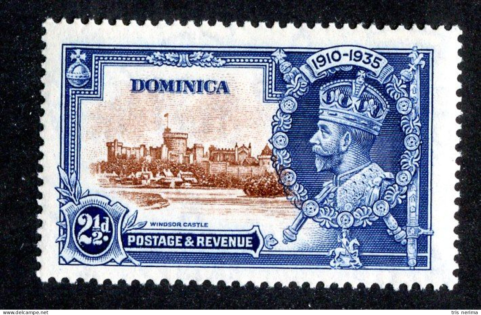 736 BCXX 1935 Scott #92 Mlh* (offers Welcome) - Dominica (...-1978)