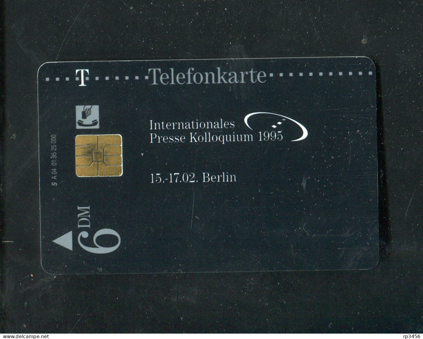 "DEUTSCHLAND" 1995, T-Telefonkarte "Int. Presse Kolloquium Berlin - 6 DM" Unbenutzt (4810) - A + AD-Reeks :  Advertenties Van D. Telekom AG