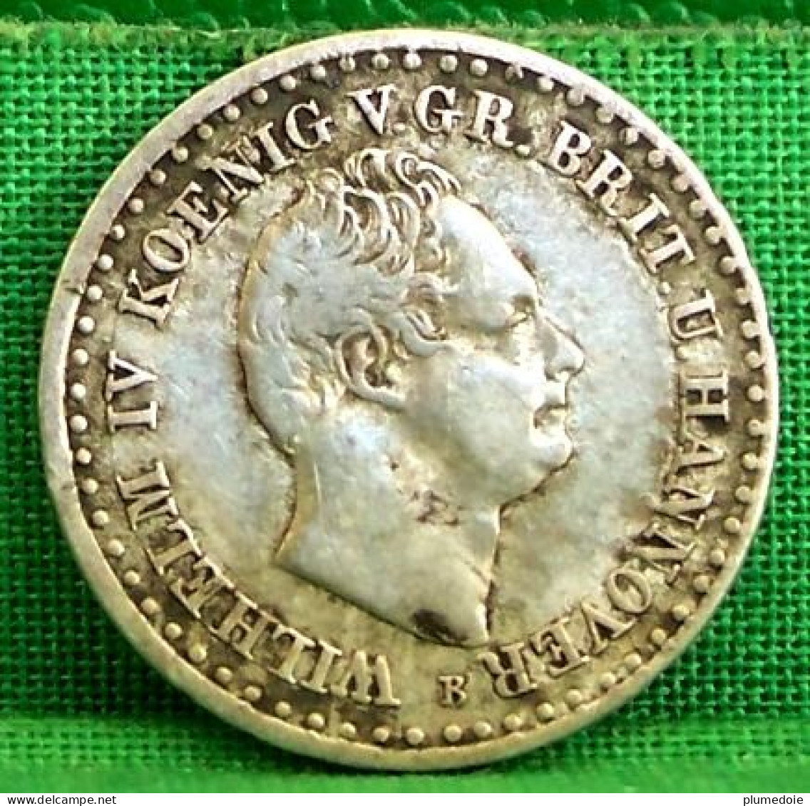 ALLEMAGNE . HANOVRE . 12 EINEN THALER 1835 CLXVIII EINE FEINE MARK JUSTIRT. WILHELM IV KOENIG V.BRIT.U.HANNOVER  . B - Taler & Doppeltaler