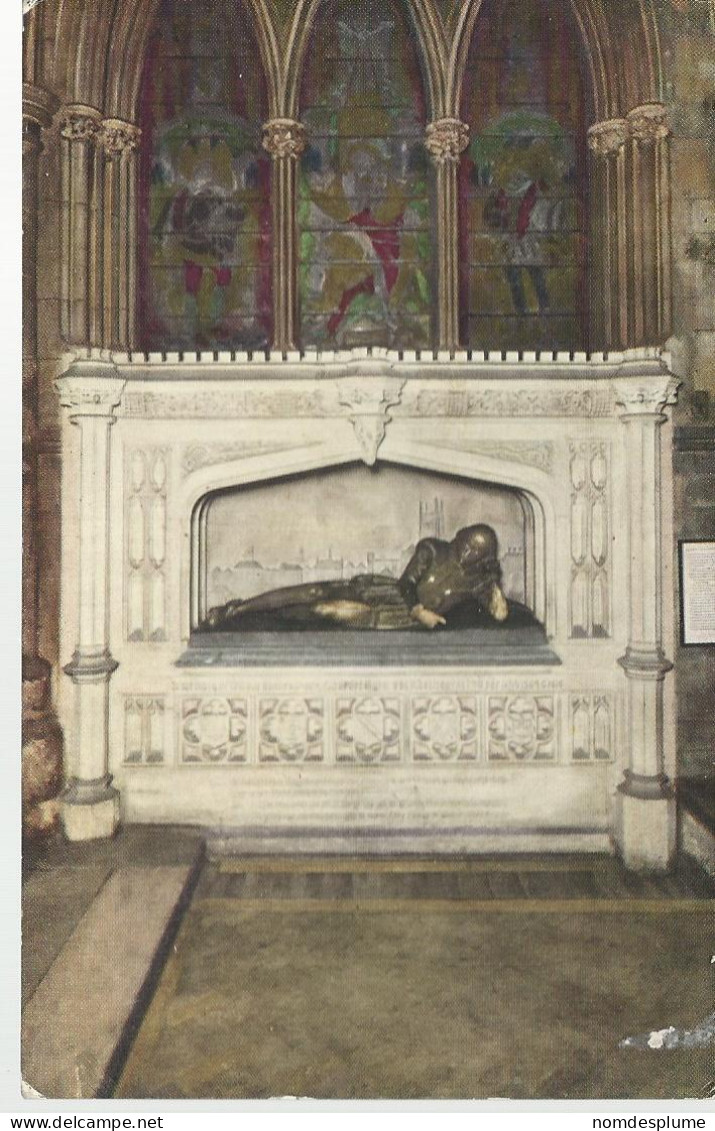 28804) GB UK London Southwark Cathedral Church Shakespeare Monument By Tuck's Post Card. - London Suburbs
