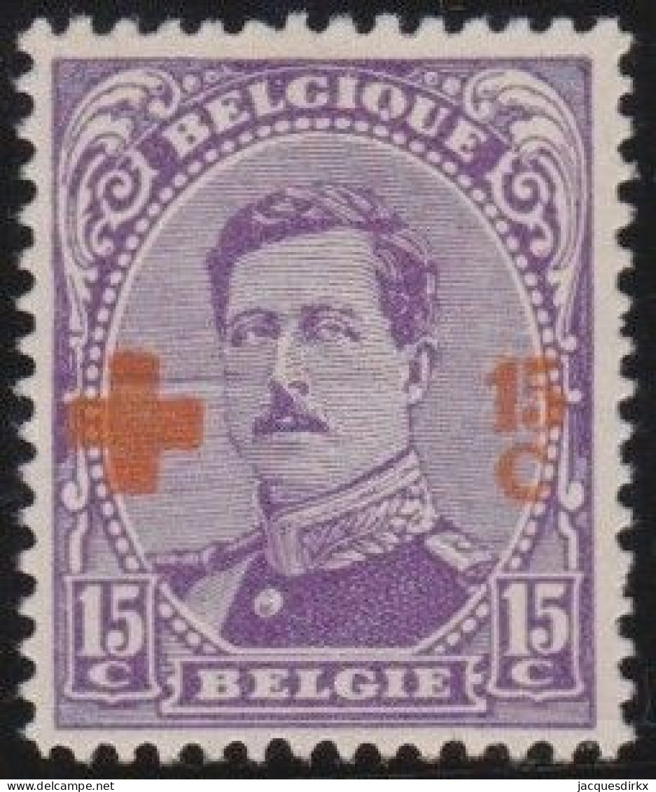 Belgie  .   OBP    .    154    .    *    .   Ongebruikt Met Gom    .   /   .    Neuf Avec Gomme - 1918 Croix-Rouge