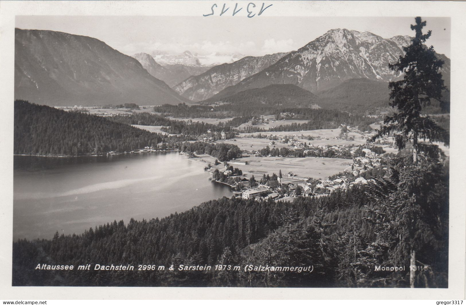 E1177) ALTAUSSEE Mit Dachstein Und SARSTEIN - Salzkammergut - ALT ! - Ausserland