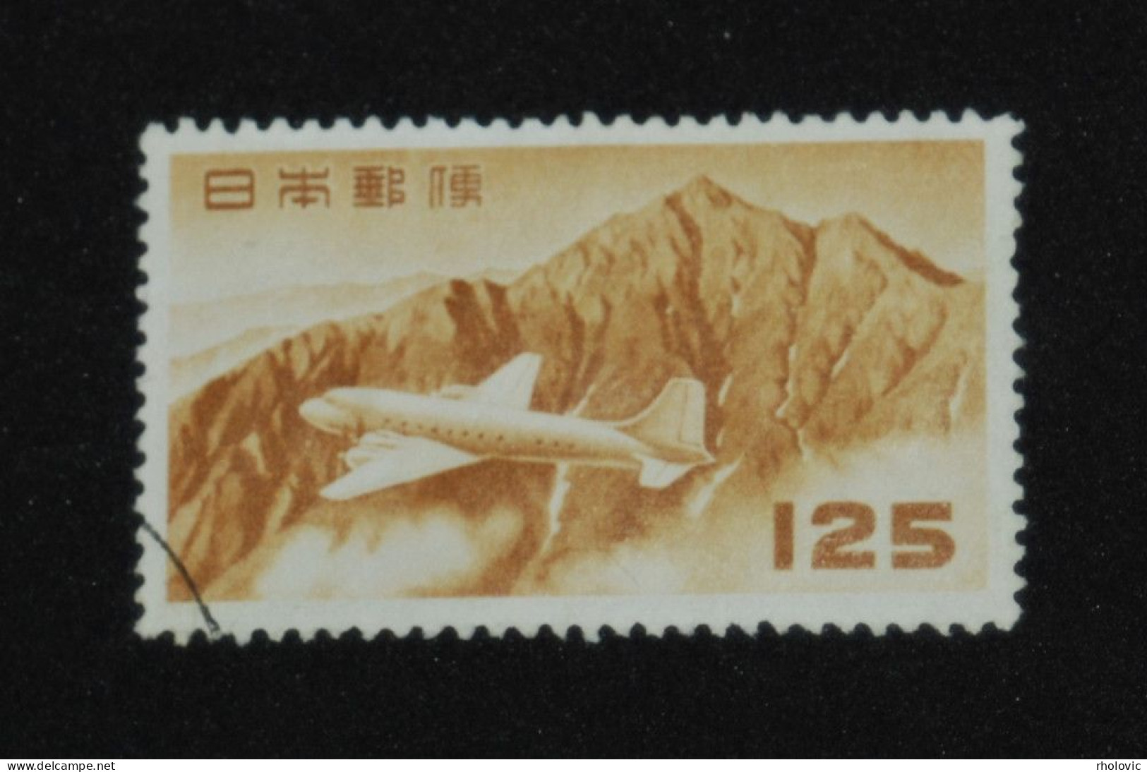 JAPAN 1952, Airplane Above Tateyama, Mi #580, Used - Used Stamps