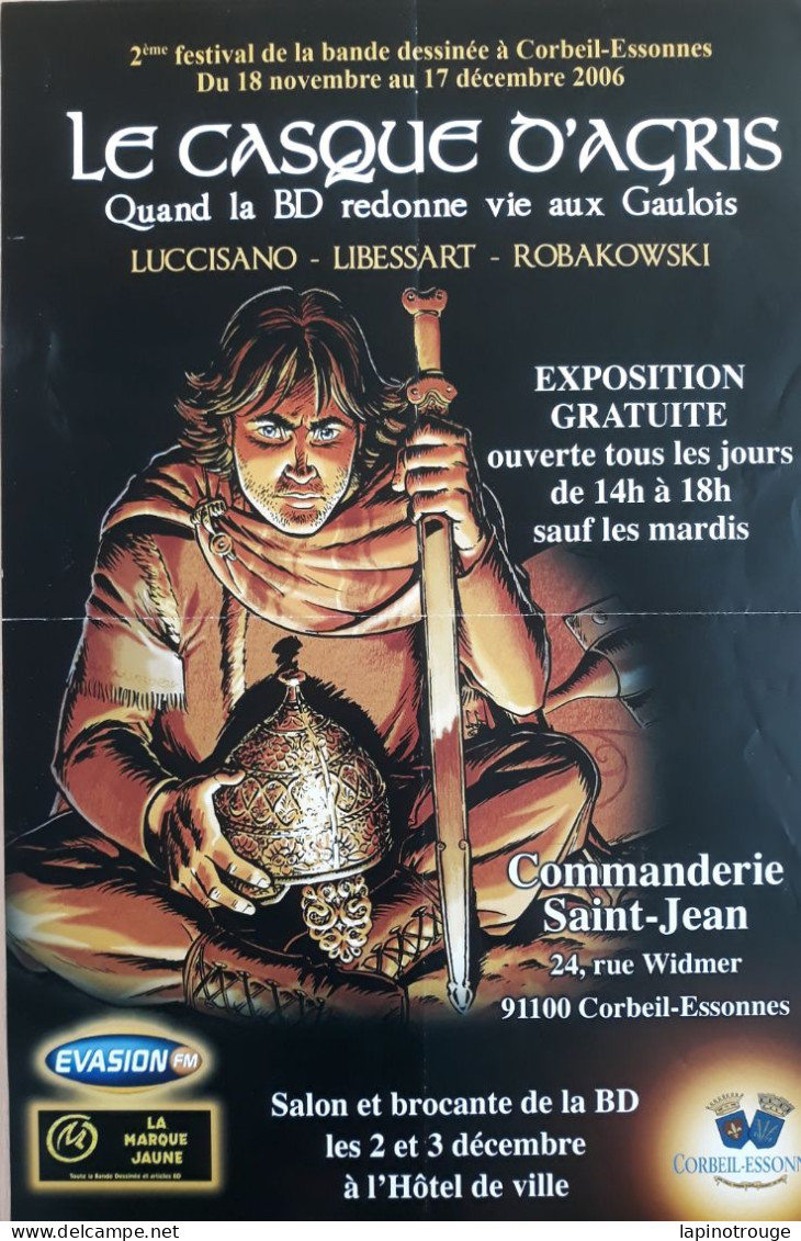 Affiche LUCCISANO Silvio Festival BD Corbeil-Essonnes 2006 (Le Casque D'Agris Alésia - Afiches & Offsets