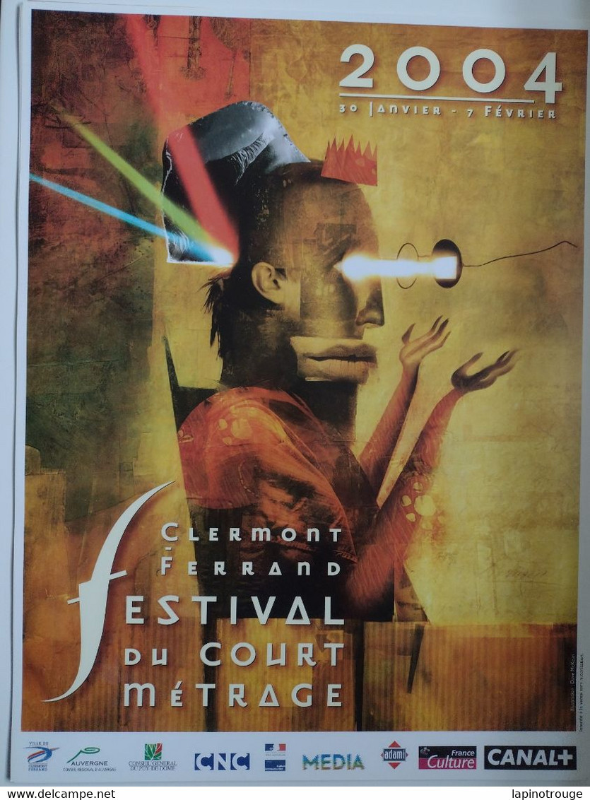 Affiche McKEAN Dave Festival Court Métrage Clermont Ferrand 2004 (Cages Echos Graphiques..; - Affiches & Posters