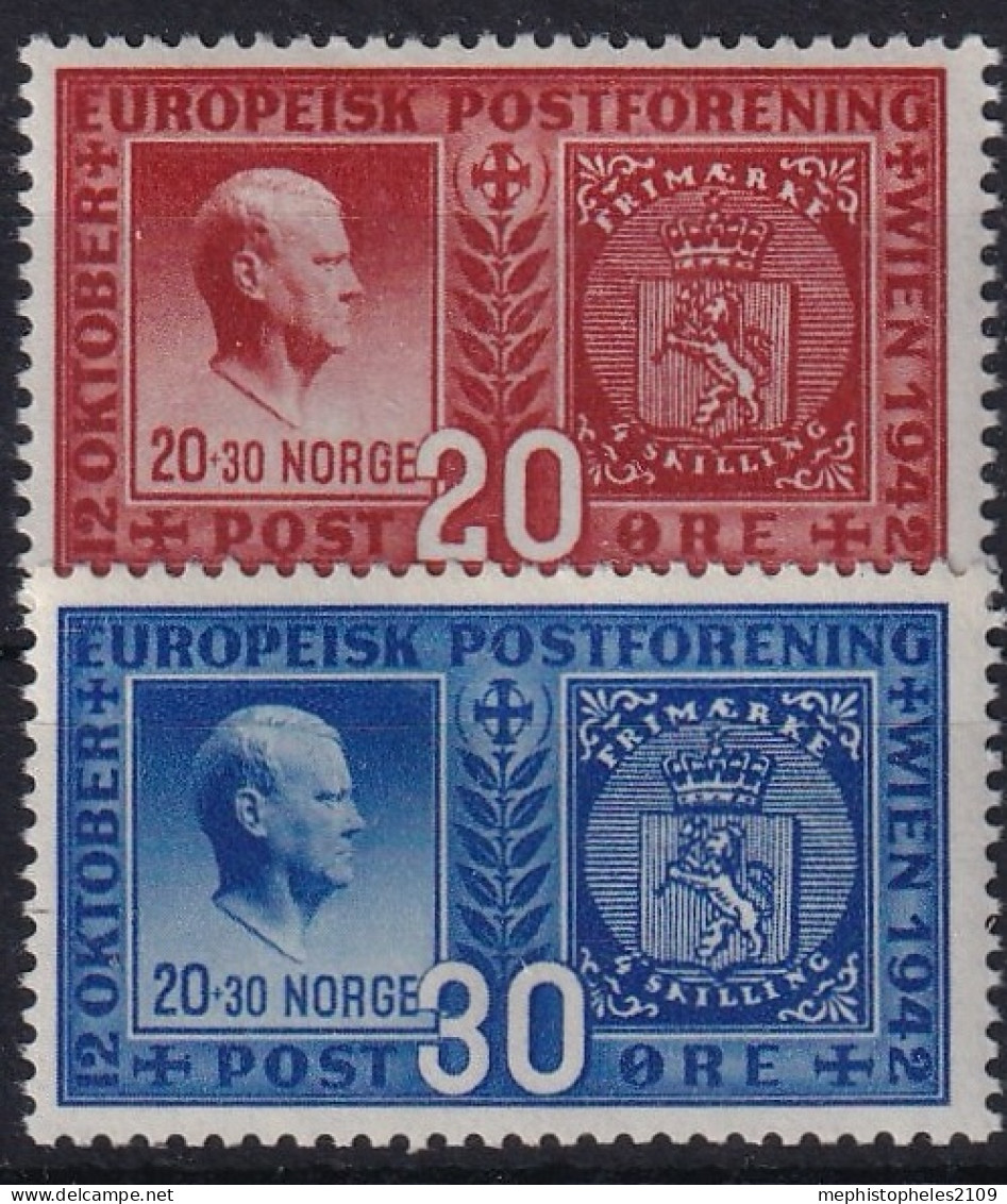 NORWAY 1942 - MNH/canceled - Mi 274, 275 - Nuovi