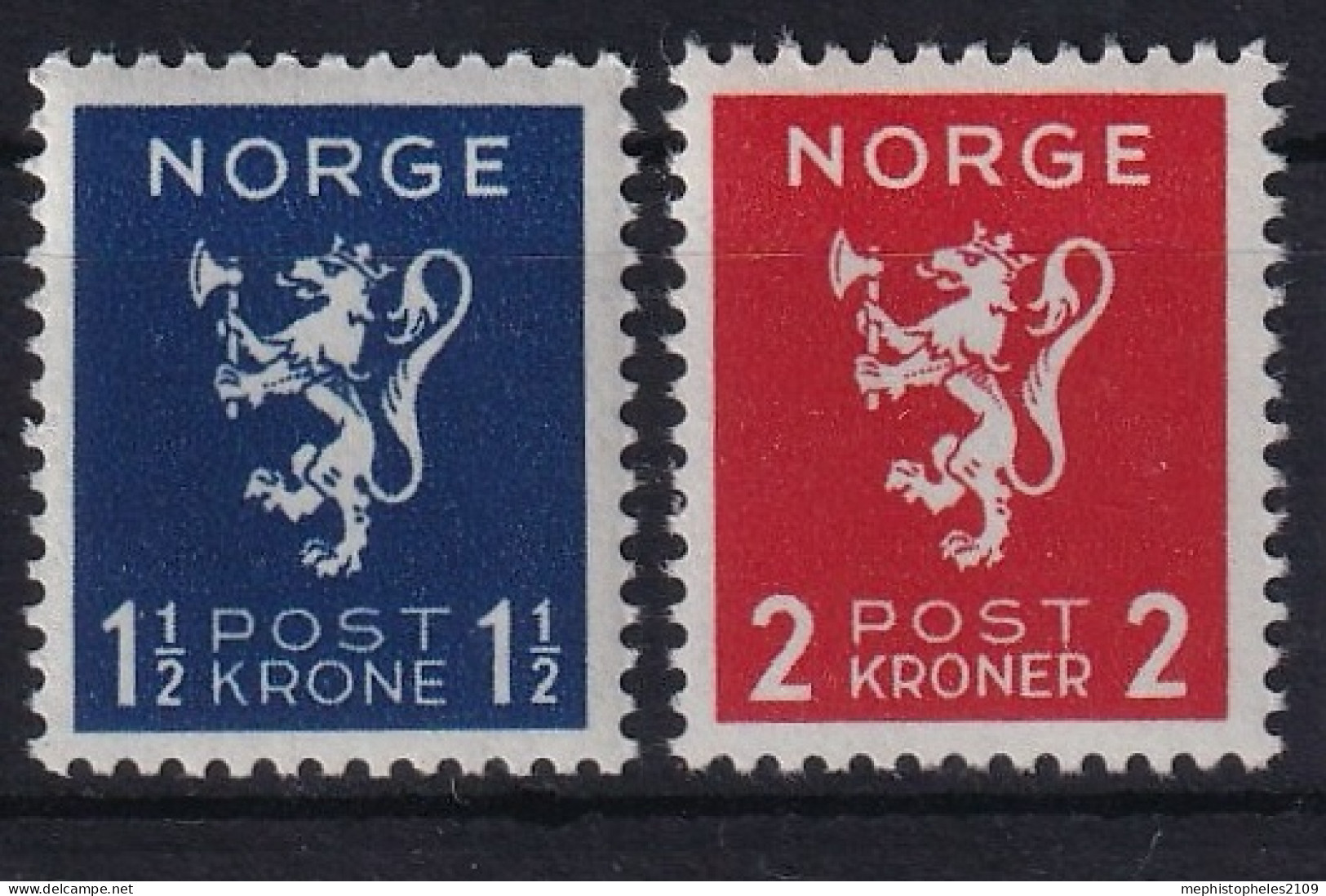 NORWAY 1940 - MNH - Mi 208, 209 - Ongebruikt