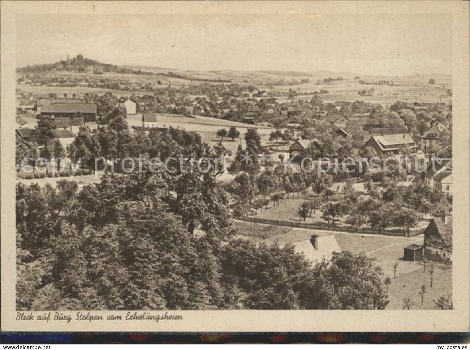 42268019 Stolpen Blick Vom Erholungsheim Auf Burgruine  Stolpen - Stolpen