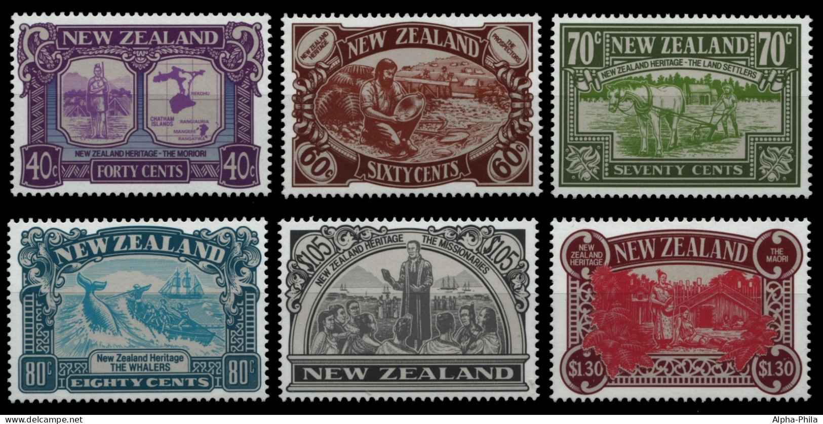 Neuseeland 1989 - Mi-Nr. 1071-1076 ** - MNH - Die Menschen - Unused Stamps