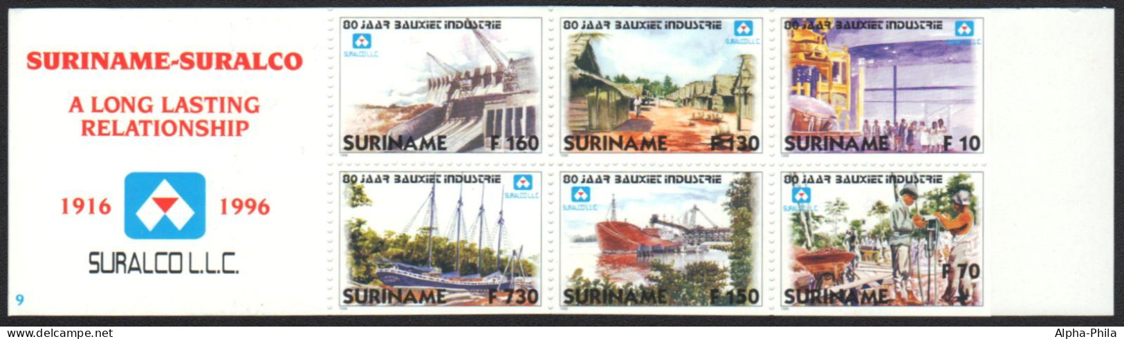 Surinam 1996 - Mi-Nr. 1579-1584 ** - MNH - Heft - Bauxitabbau - Suriname