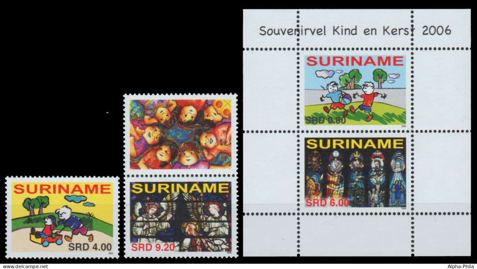 Surinam 2006 - Mi-Nr. 2071-2072 & Block 102 ** - MNH - Tag Des Kindes - Suriname