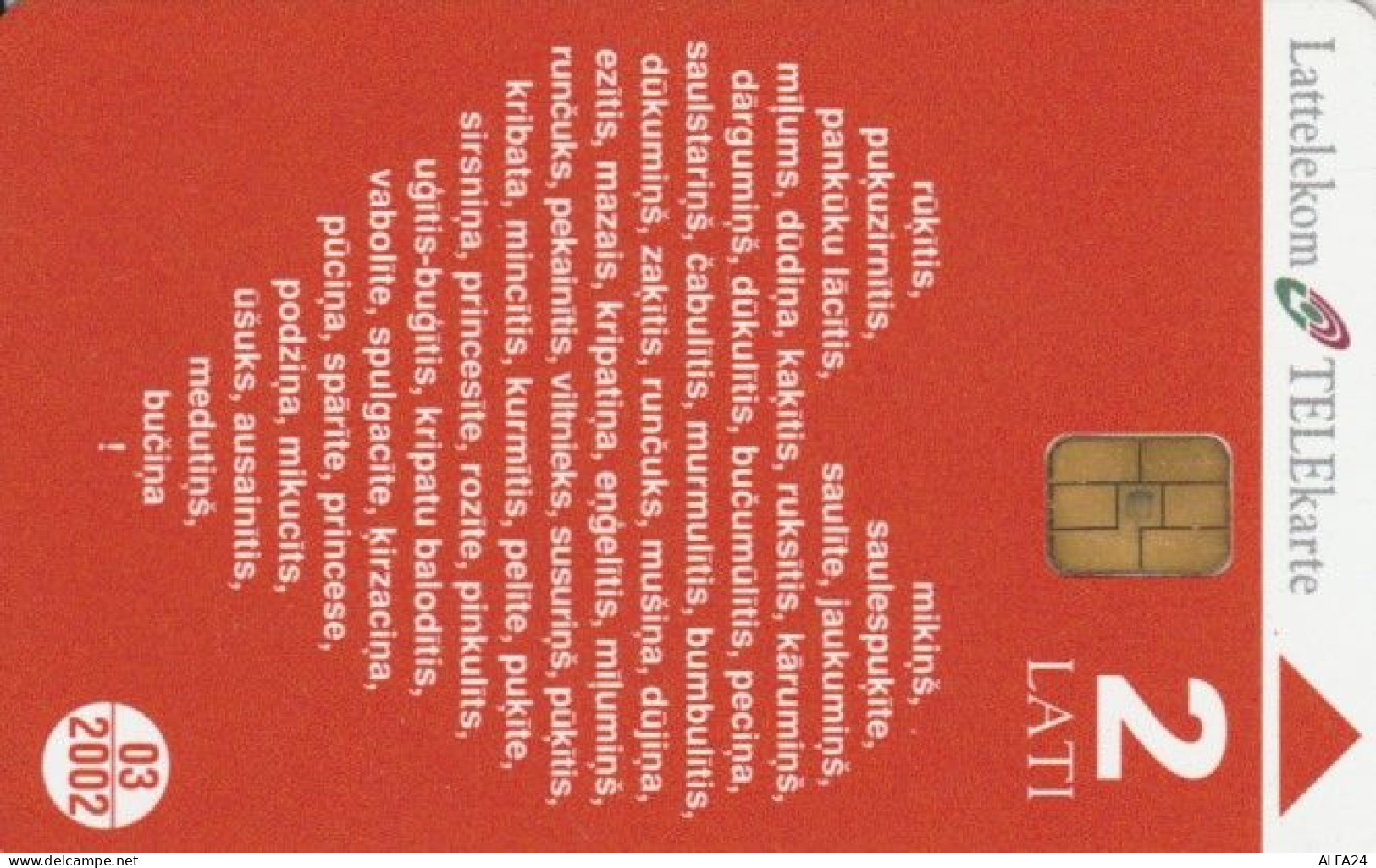 PHONE CARD LETTONIA (E58.20.7 - Lettonie