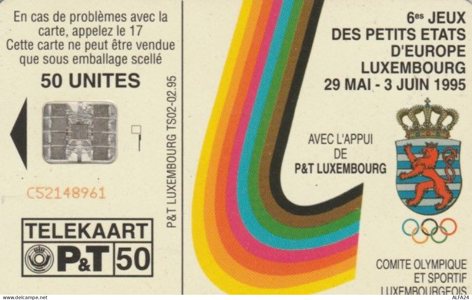 PHONE CARD LUSSEMBURGO (E58.19.1 - Lussemburgo