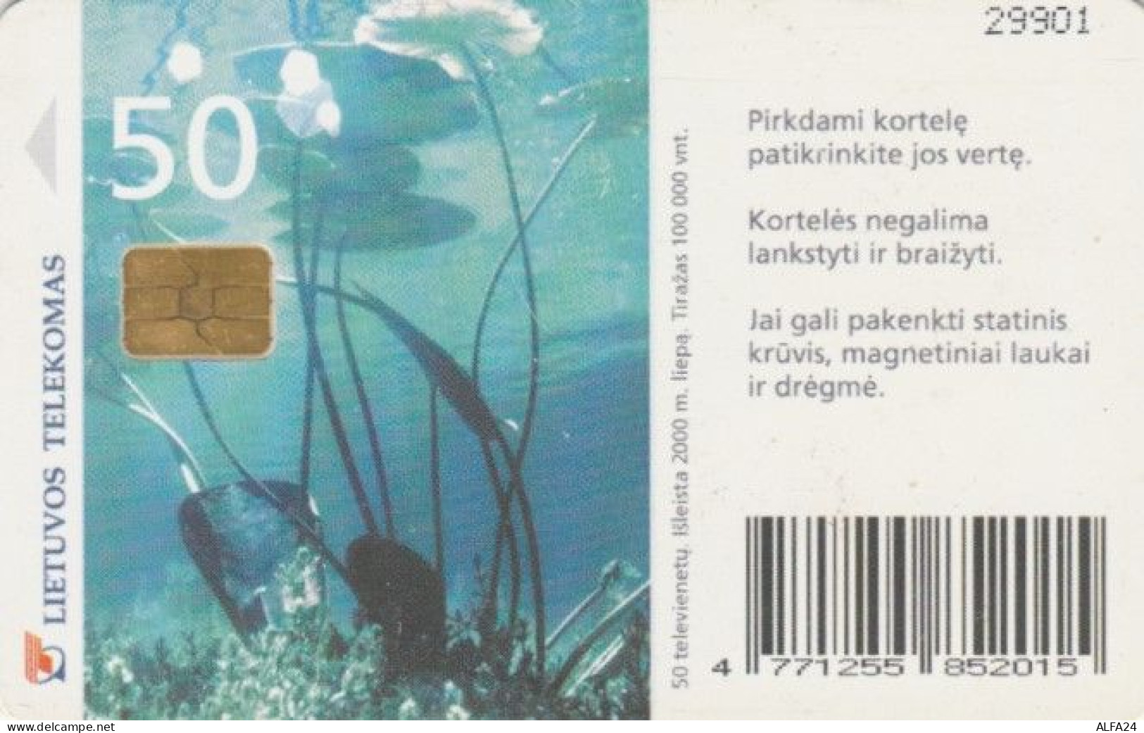 PHONE CARD LITUANIA (E58.17.6 - Lituanie