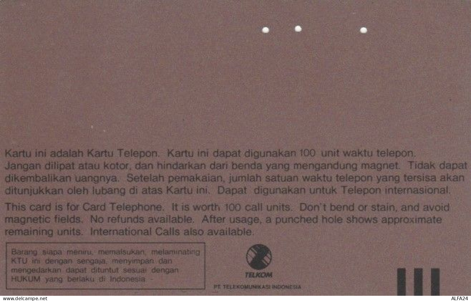 PHONE CARD INDONESIA (E58.15.7 - Indonesië