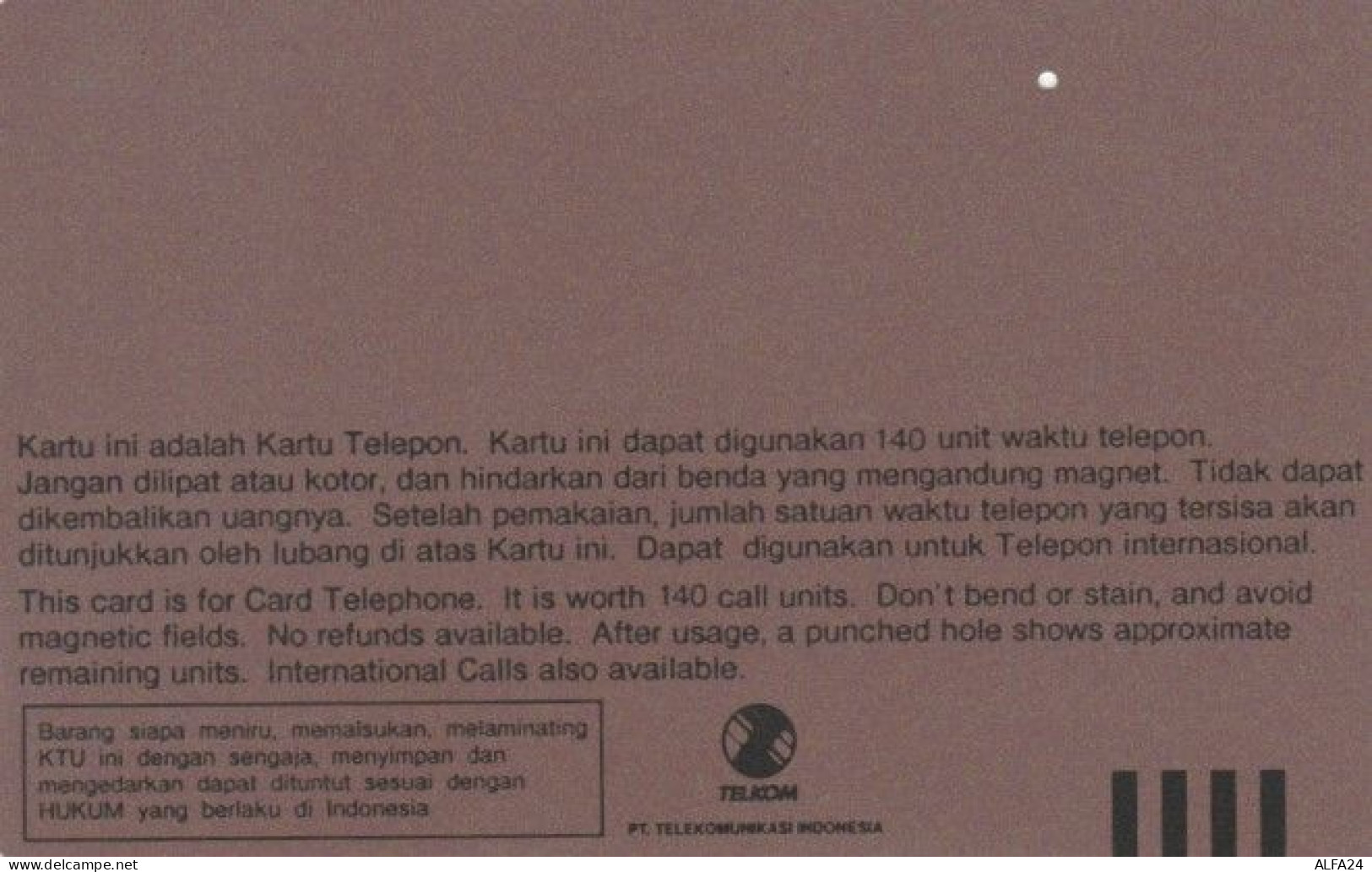 PHONE CARD INDONESIA (E58.15.6 - Indonésie