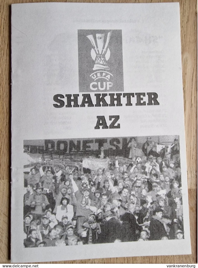 Programme Shakhtar Donetsk - AZ Alkmaar - 10.3.2005 - UEFA Cup - Pirat - Football Soccer Fussball Calcio - Programm Pi - Bücher