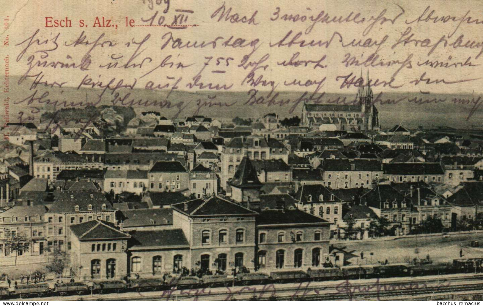 ESCH-SUR-ALZETTE - La Gare  J.M.Bellwald Nr 401 - Esch-Alzette