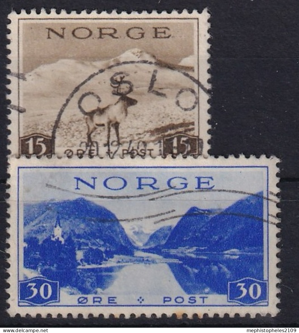 NORWAY 1939 - Cancelerd - Mi 200y, 202y - Gebruikt