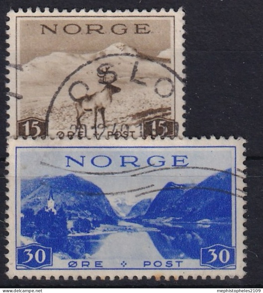 NORWAY 1939 - Cancelerd - Mi 200y, 202y - Oblitérés