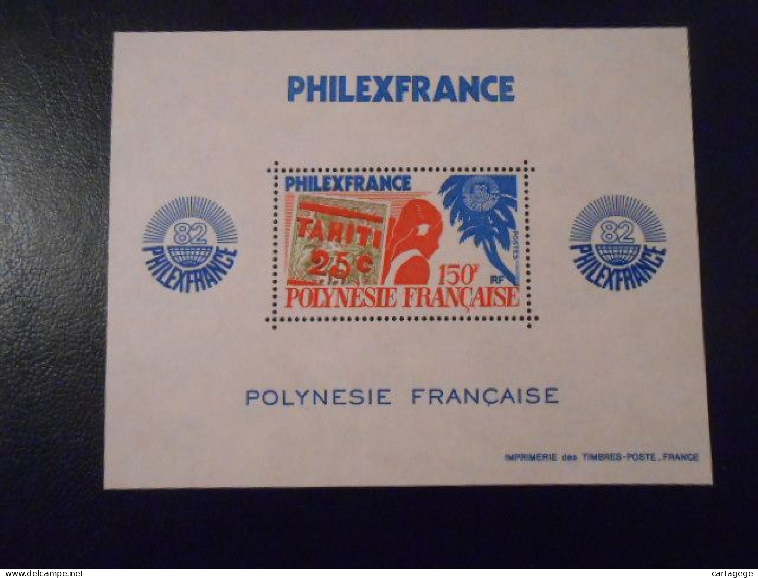 POLYNESIE YT BF 6 EXPOSITION PHILATELIQUE "PHILEXFRANCE 82"** - Hojas Y Bloques