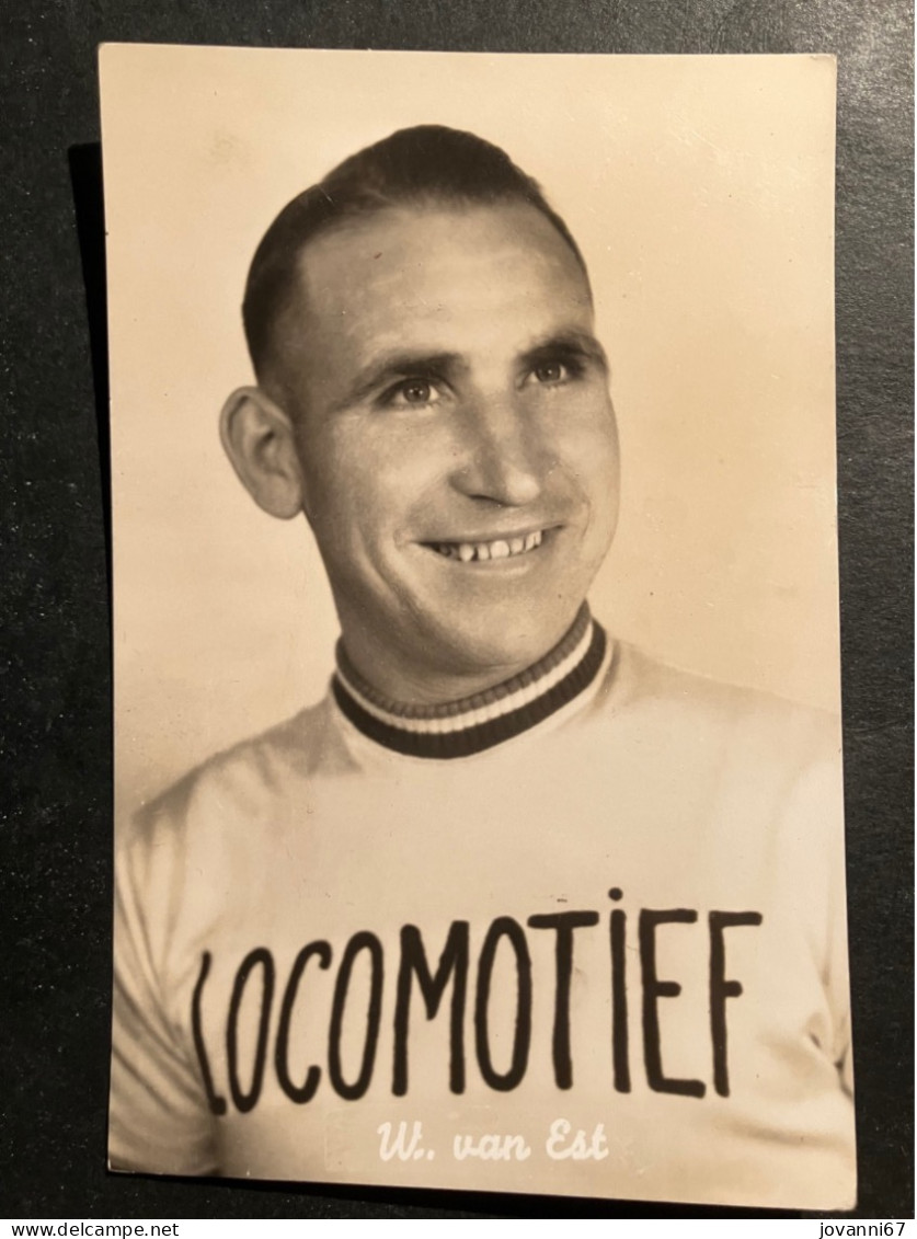 Wim Van Est - Locomotief - Carte/card - Cyclist - Cyclisme - Ciclismo - Wielrennen - Cyclisme