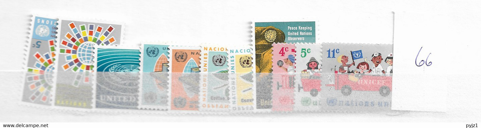 1966 MNH UNO New York,  Year Complete According To Michel, Postfris** - Nuevos