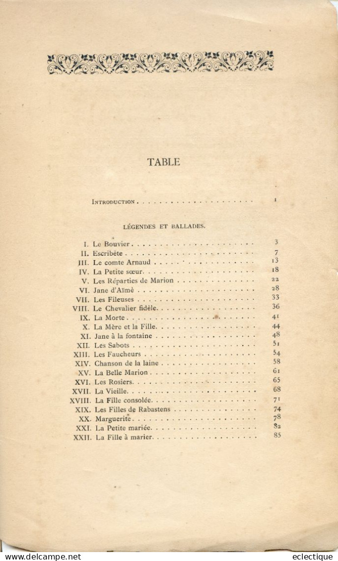 Chants Populaires Du Bas-Quercy Traités Par Emmanuel SOLEVILLE, 1889, LOT ET GARONNE MONTAUBAN LIVRE RARE - Midi-Pyrénées