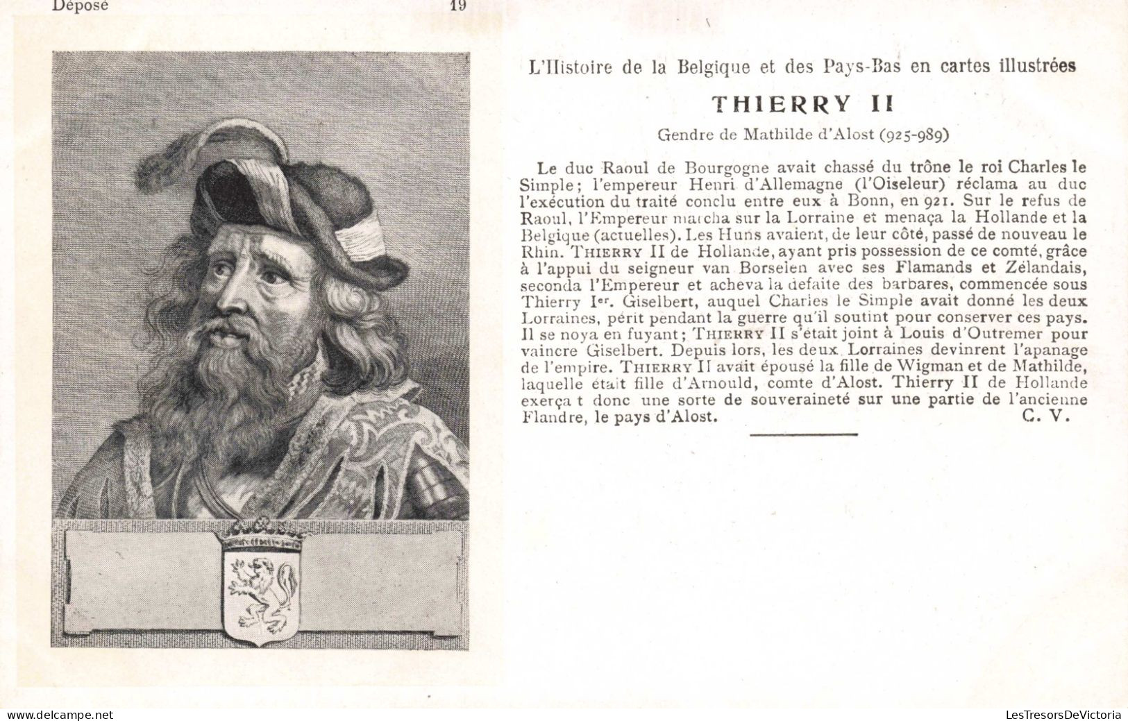 CELEBRITES - Personnages Historiques - Thierry II - Roi - Carte Postale Ancienne - Politicians & Soldiers